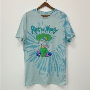 Rick and Morty Authentic Tie-Dye T-Shirt Comedy TV Cartoon Funny Size Medium Fun